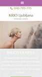 Mobile Screenshot of krioterapija.si