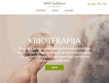 Tablet Screenshot of krioterapija.si